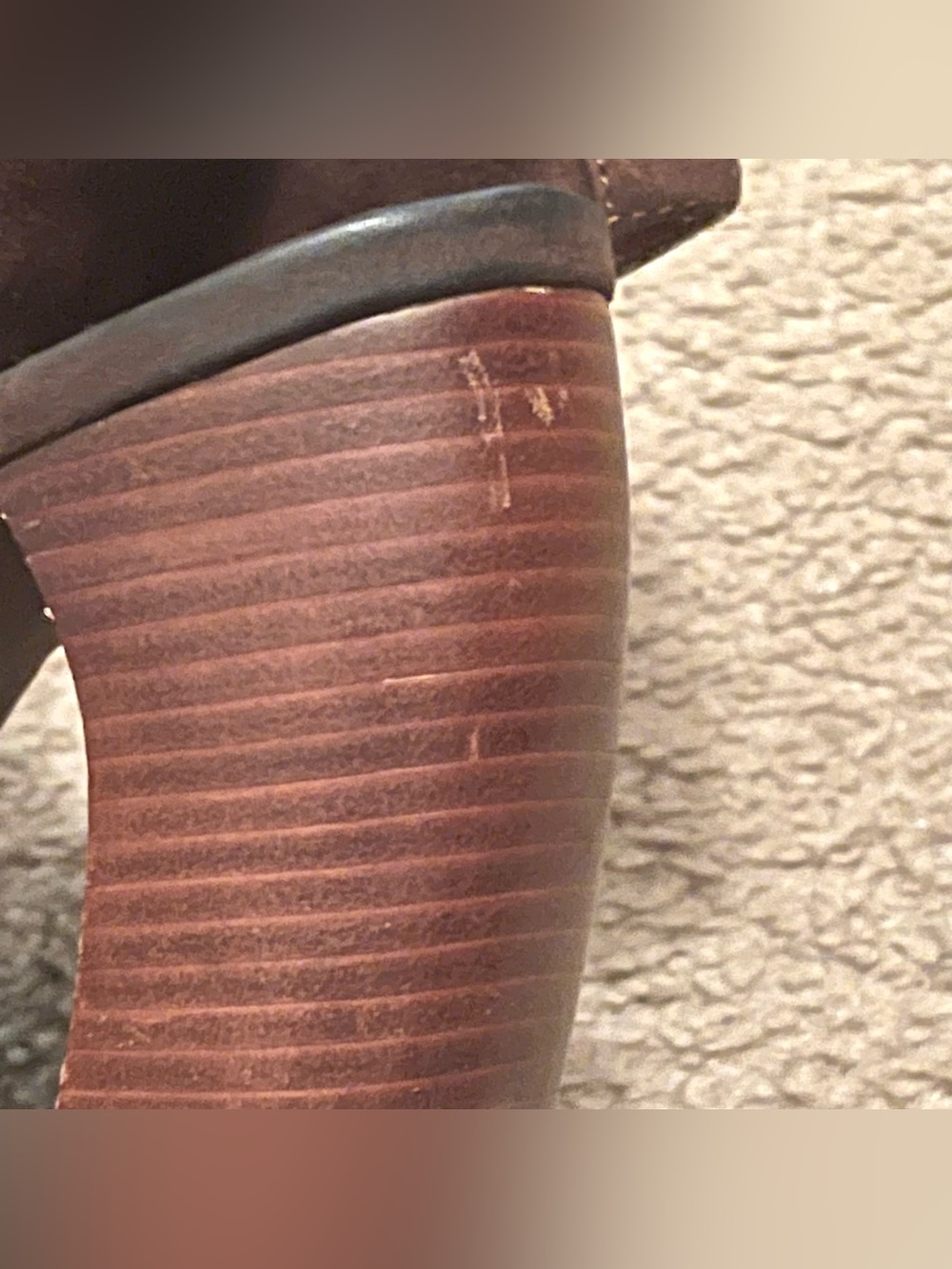 Jeffrey Campbell Lana Curved Heel Platform Brown Suede Boot 7.5 - Picture 7 of 9